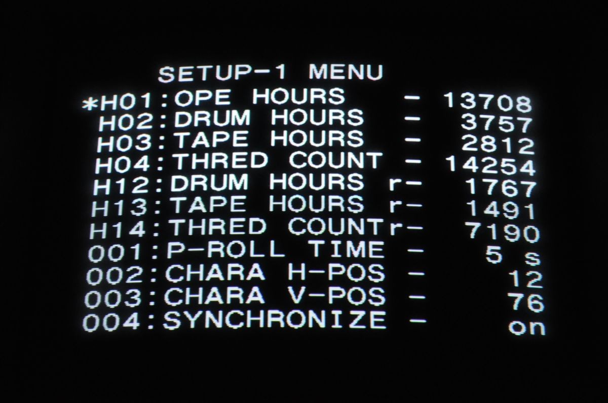 Sony A500P Hours Meter