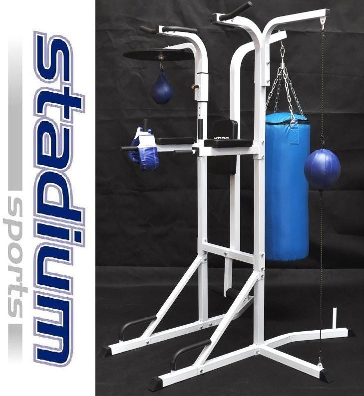 5 in 1 Boxing Stand Power Station 40kg Punching Bag Speed Ball Chin Up | eBay