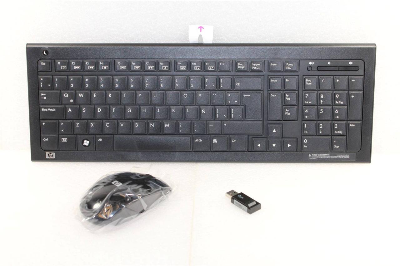 HP Touchsmart Slim Wireless Keyboard & Mouse RK713A RM809A 51892579