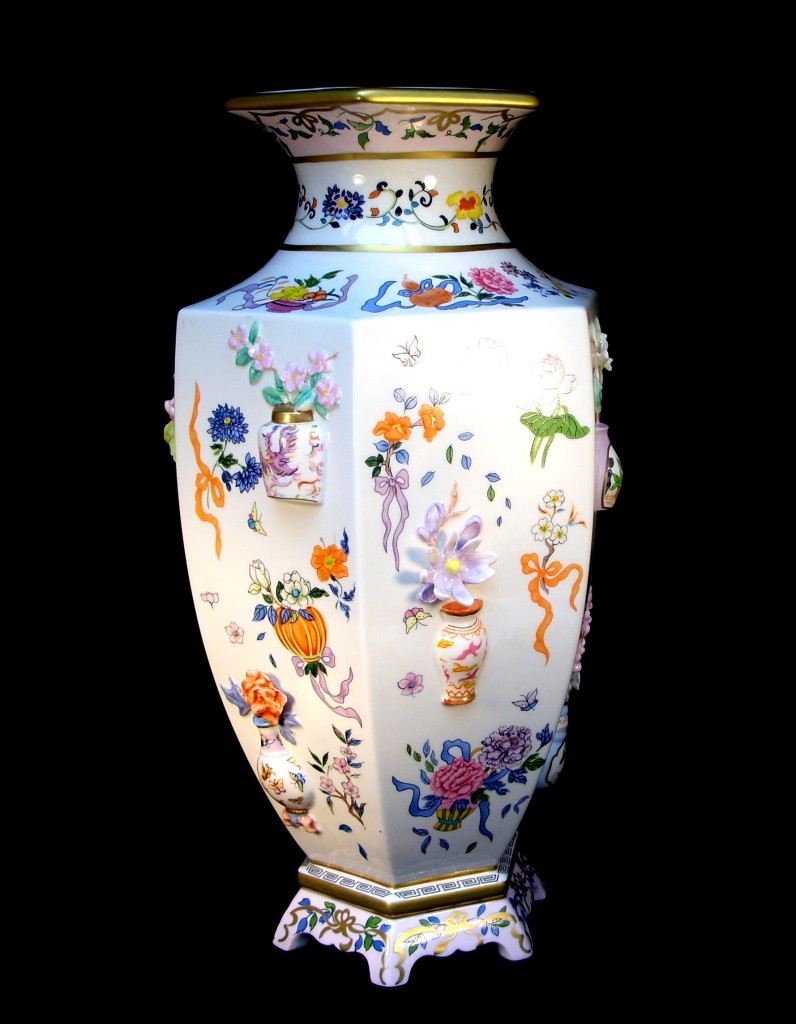 FRANKLIN MINT FAMILE ROSE VASE "VASE OF 100 FLOWERS" eBay