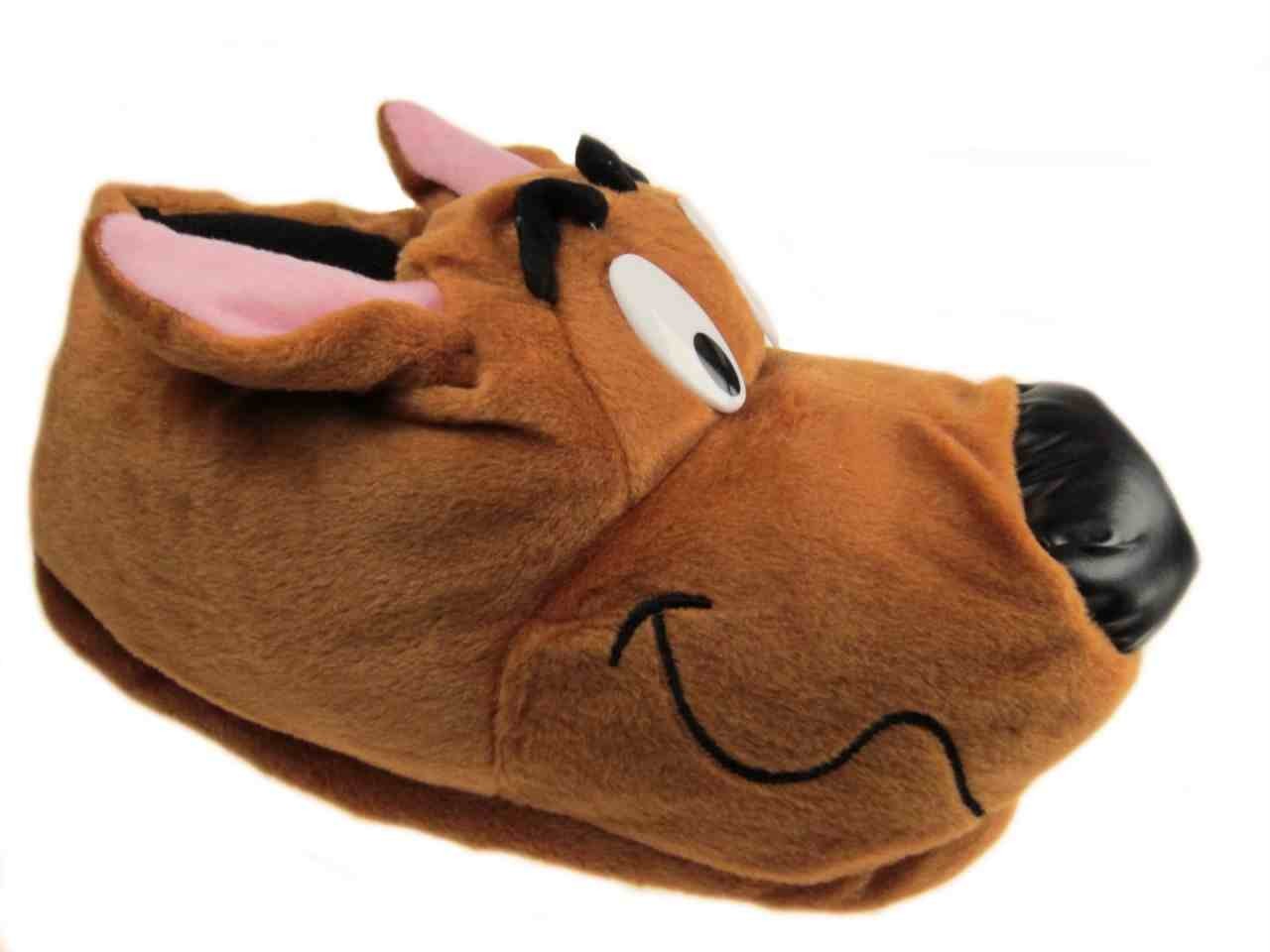 MENS SCOOBY DOO NOVELTY SLIPPERS DUAL SIZES UK 11 12
