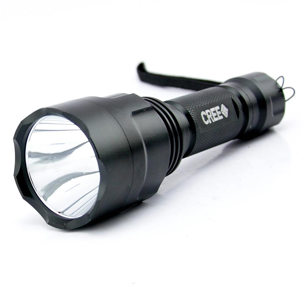1800LM C8 CREE XML XPE LED Tactical 3Mode 18650 Flashlight Torch