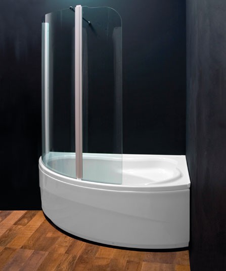 AQUAESTIL COMET 150 X 100 CORNER BATH + SHOWER SCREEN | eBay