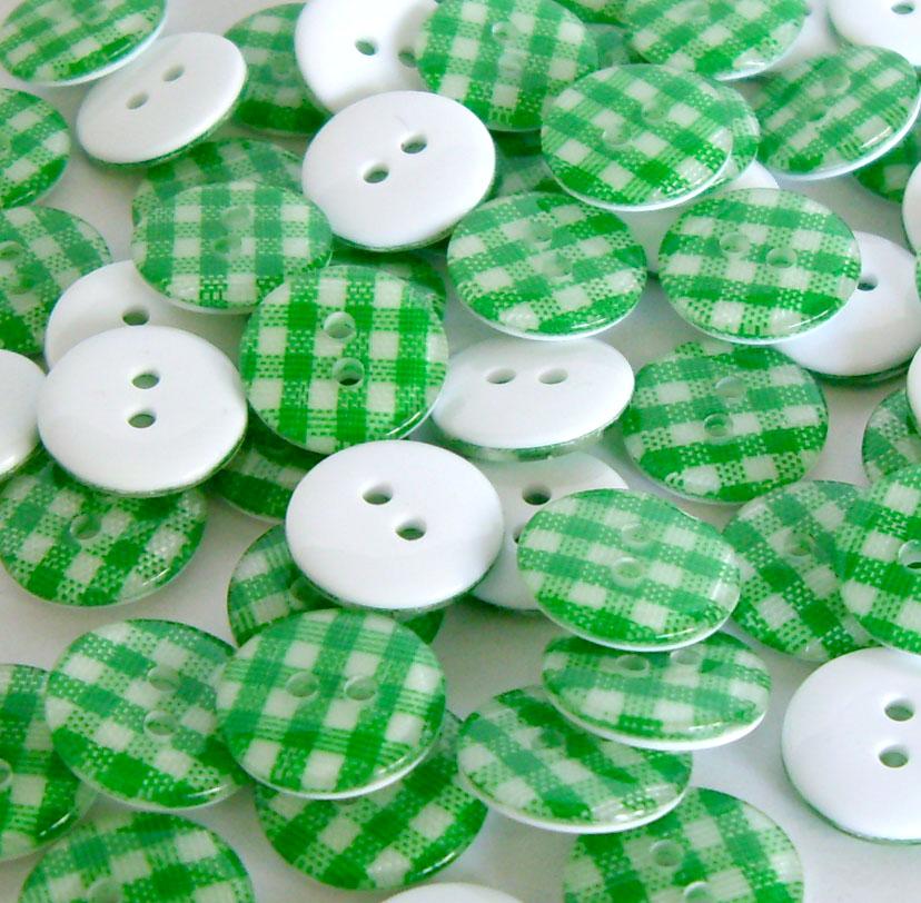 Pink/Black/Blue/Green/Brown plastic grid button lots Ø11mm 2 holes