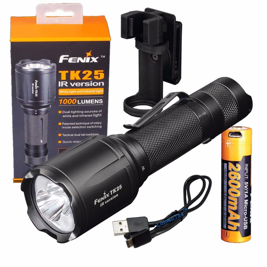 Fenix TK25 IR TK25IR 1000 Lumen/850nm Infrared Flashlight USB