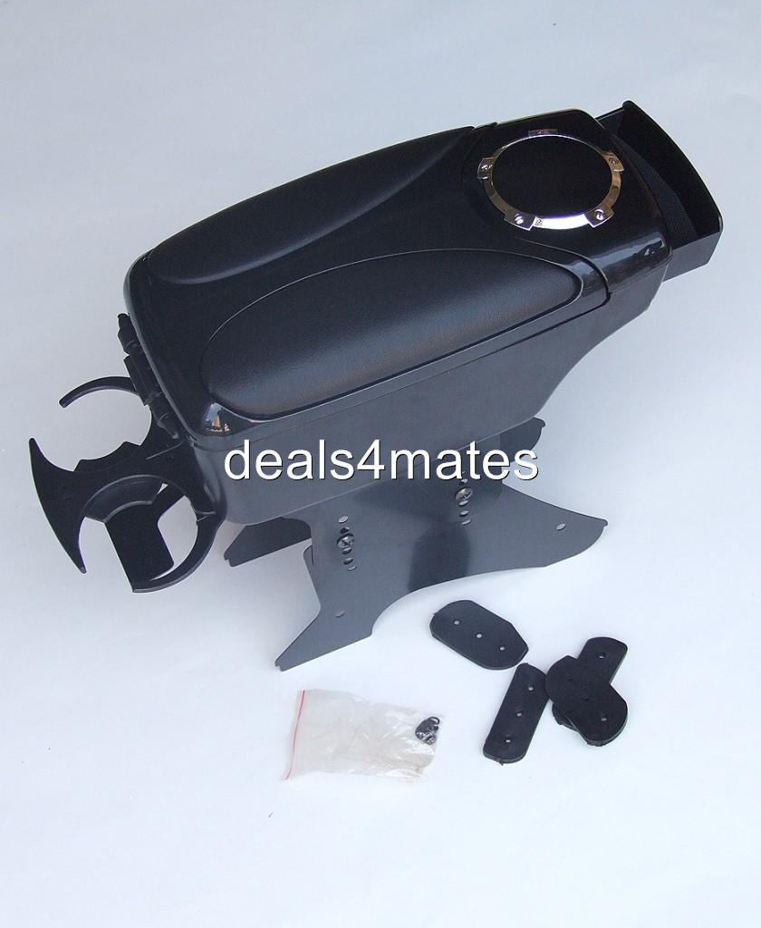 Black Armrest Arm Rest Console for PEUGEOT 106 206 306 406 308 207 307 407 NEW