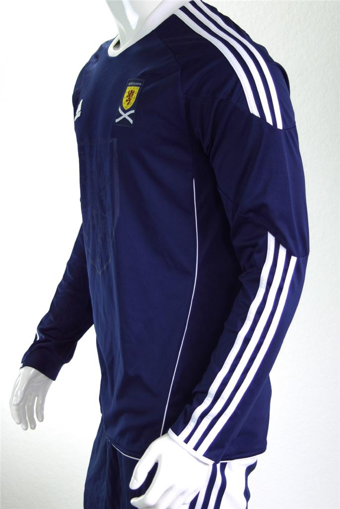 ADIDAS SCOTLAND HOME SOCCER SHIRT LONG SLEEVE JERSEY TOP ...