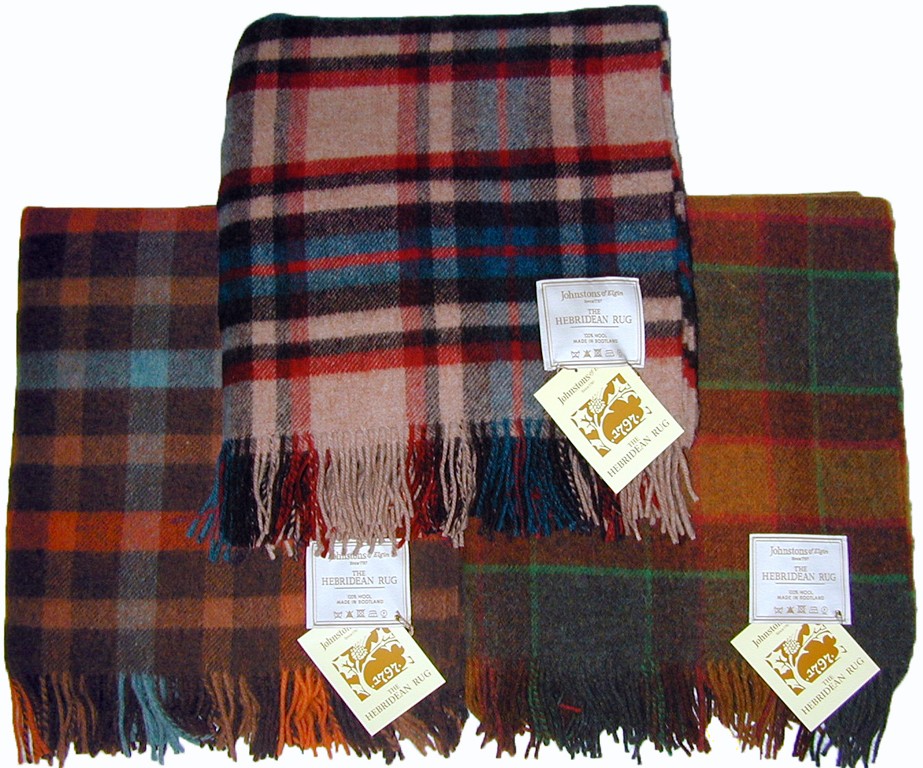 Johnstons of Elgin Wool Throw Blanket NWT Cozy "Hebridean"