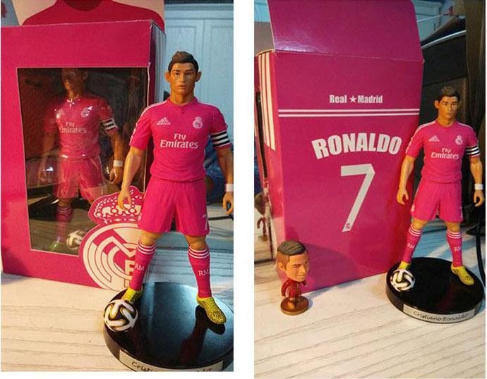 Cristiano Ronaldo 7 Real Madrid Soccer Football PVC Figure/Toy Doll