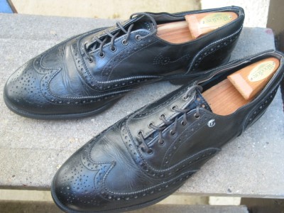 Leather Golf Shoe  on Callaway Mens Black Leather Used Golf Shoes 12 M   Ebay