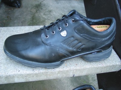 Leather Golf Shoe  on Walter Hagen Mens Black Leather Used Golf Shoes 13 M   Ebay