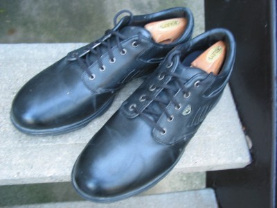 Leather Golf Shoe  on Walter Hagen Mens Black Leather Used Golf Shoes 13 M   Ebay