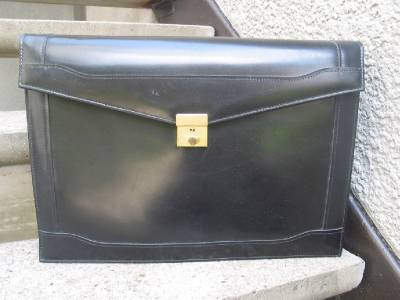 vintage leather briefcase ebay