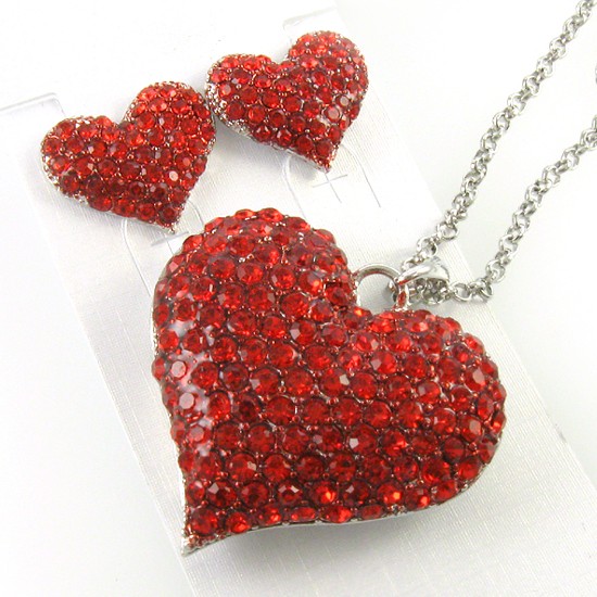 Details about Necklace Valentine's Day Ruby Red Love Heart Pendant ... Details about Necklace Valentine's Day Ruby Red Love Heart Pendant ...