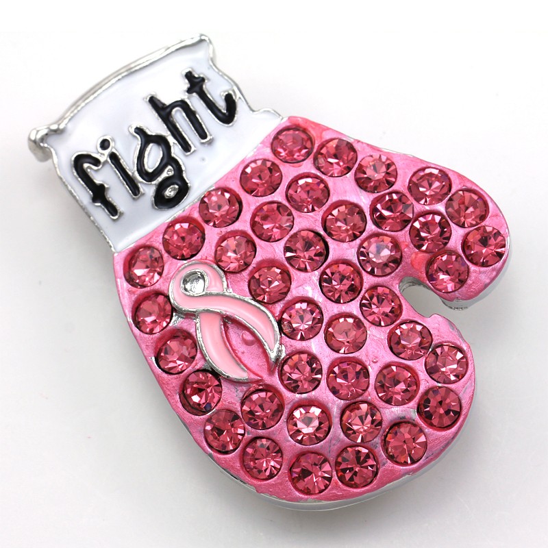 Pink Ribbon Fighting Boxing Gloves Breast Cancer Awareness ...