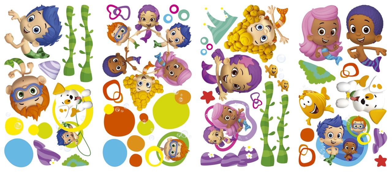 New Bubble Guppies Wall Decals Nickelodeon Stickers Kids