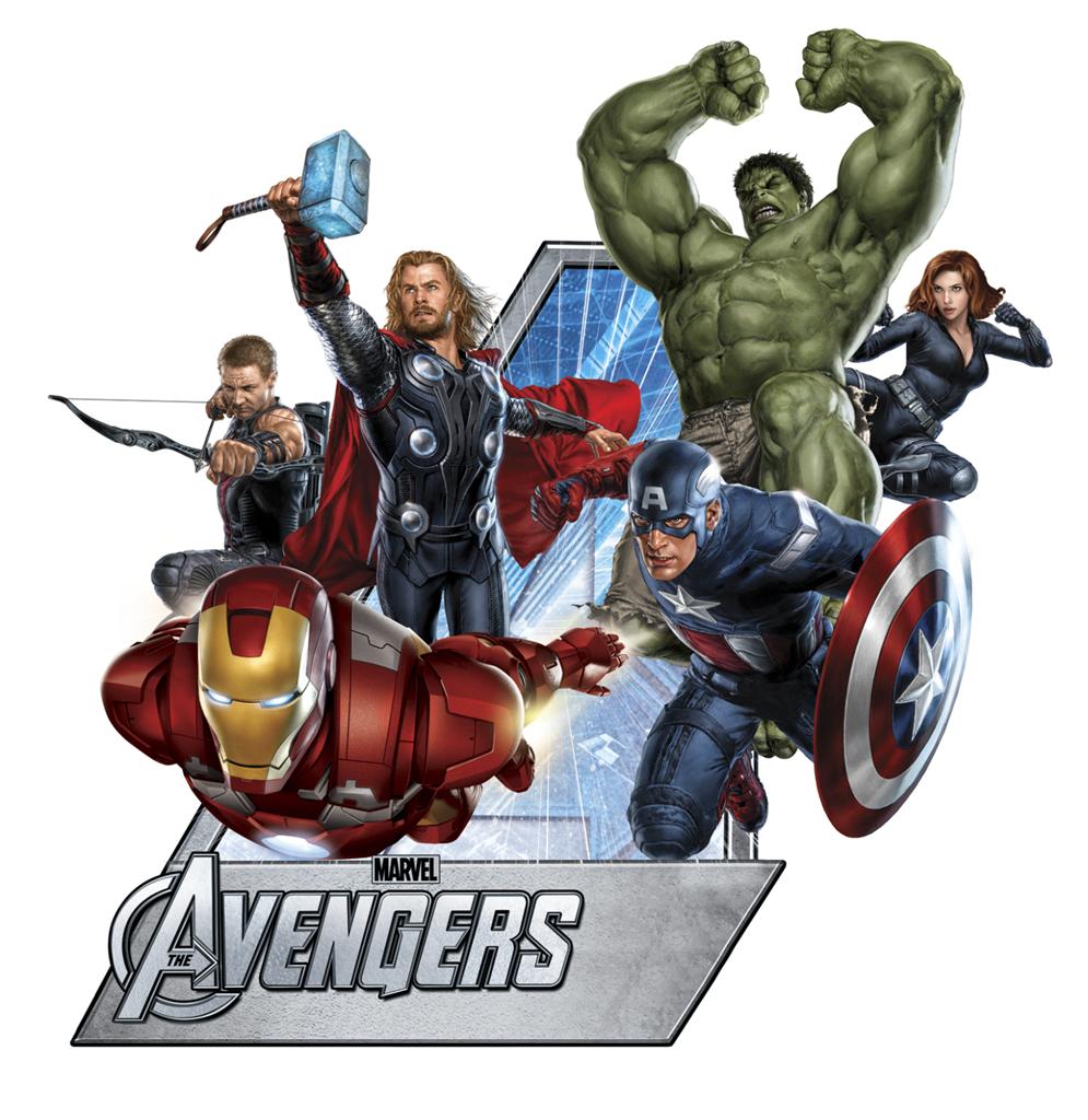 GIANT 44" AVENGERS WALL DECALS Iron Man Hulk Captain America Thor