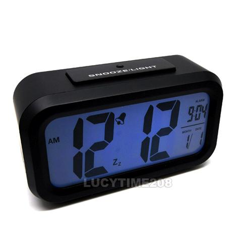 Snooze Light big LCD Digital Backlight Alarm Clock eBay