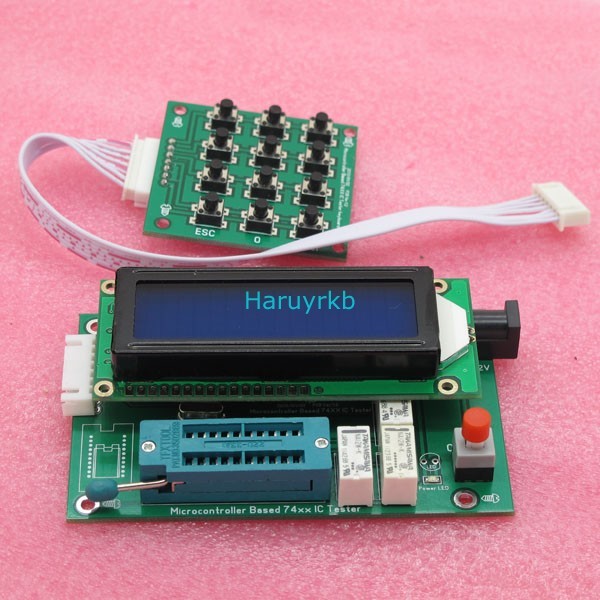74 SERIES IC TESTER CHIP ANALYZER DETECTOR W/Backlight 1602 LCD KEYPAD
