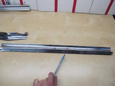 Front Bumper Fillers Trim Set 1964 Chrysler Imperial 64