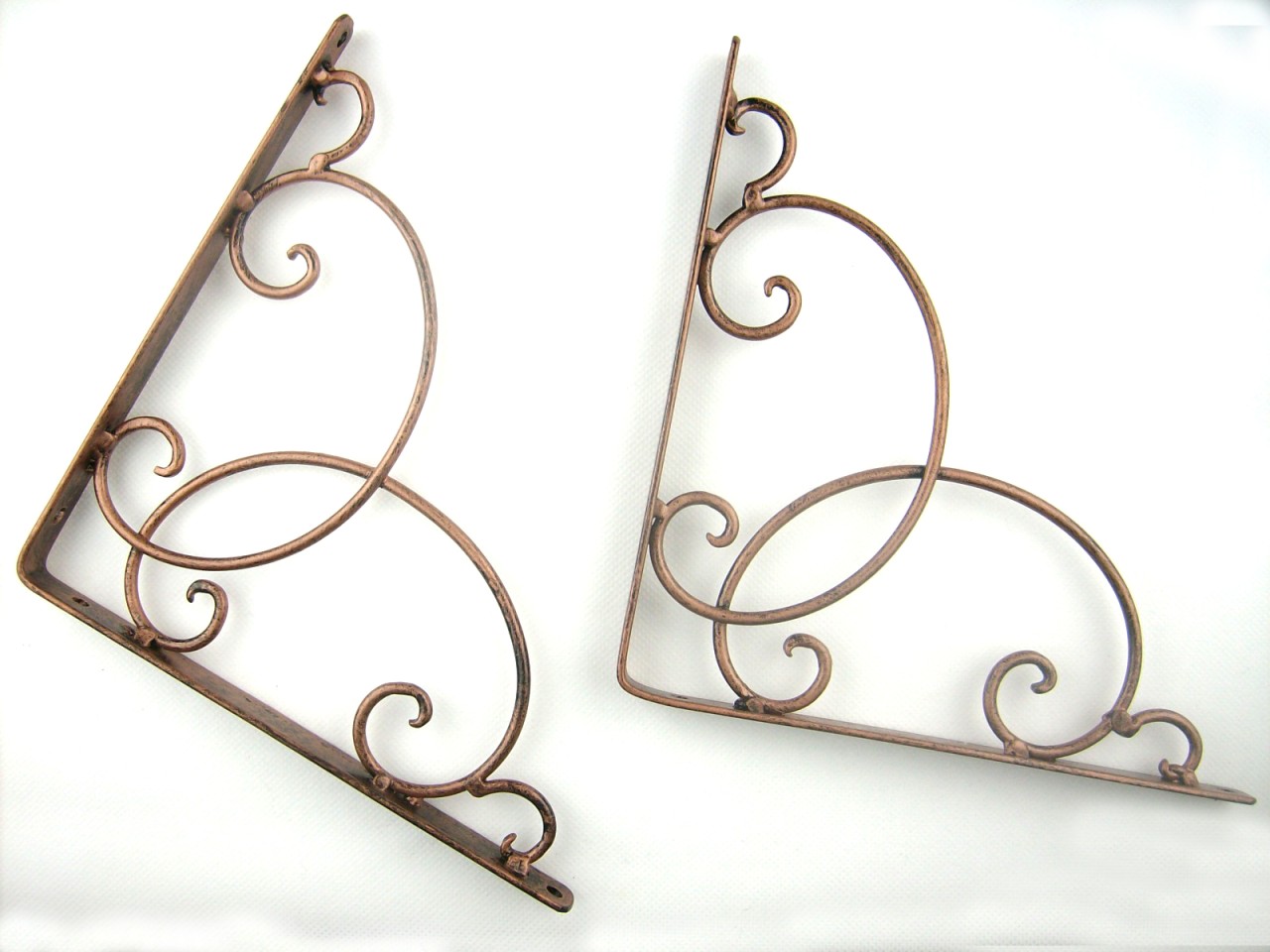 Pair Of 7"x7" Iron Metal Wall Shelf Brackets Brace eBay