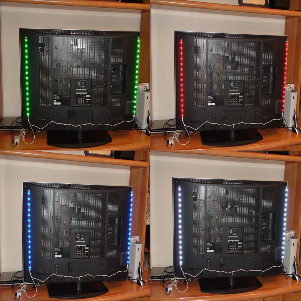 Ambient Mood LED Light for Home Theatre or TV Ready RGB Kit with IR