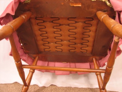 Ladderback Chairs on Rare Antique Colonial Maple Ladderback Arm Chair