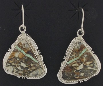 Boulder Turquoise Royston Silver Earrings Southwest T