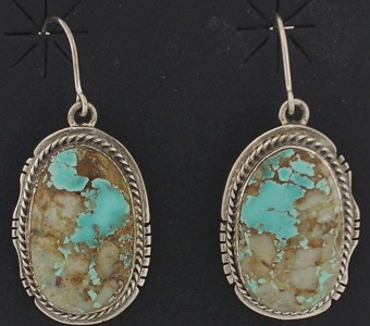 Boulder Turquoise Royston Silver Earrings Southwest G