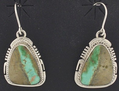 Boulder Turquoise Royston Silver Earrings Southwest E