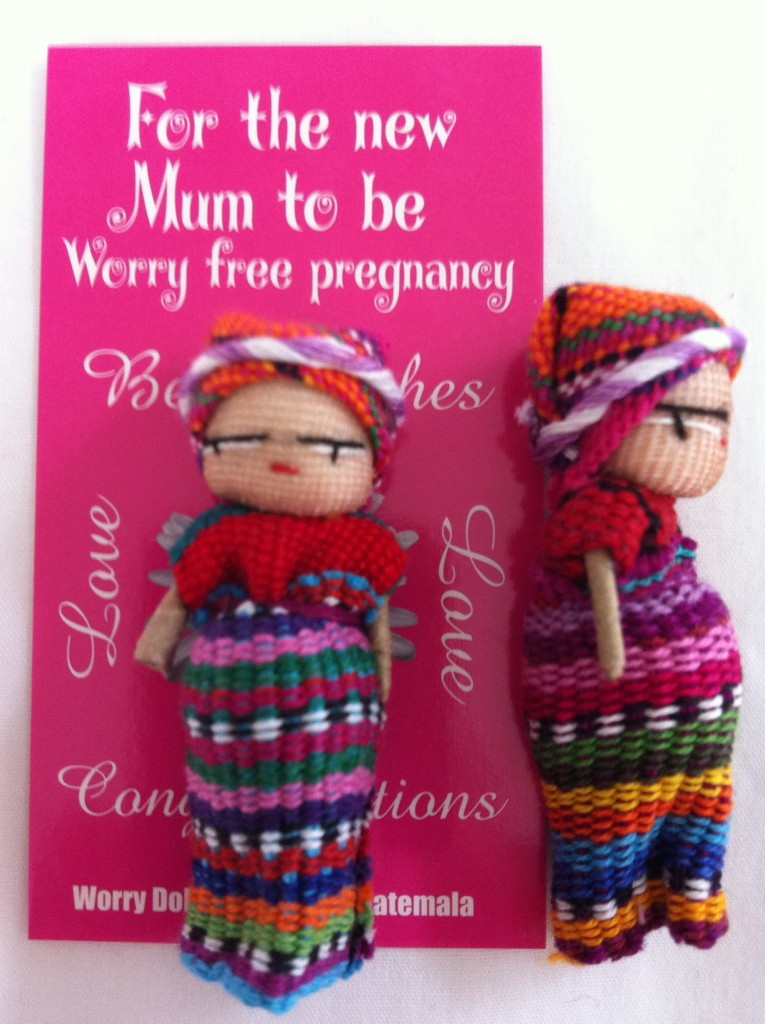 guatemalan worry dolls - mum to be - pregnancy doll