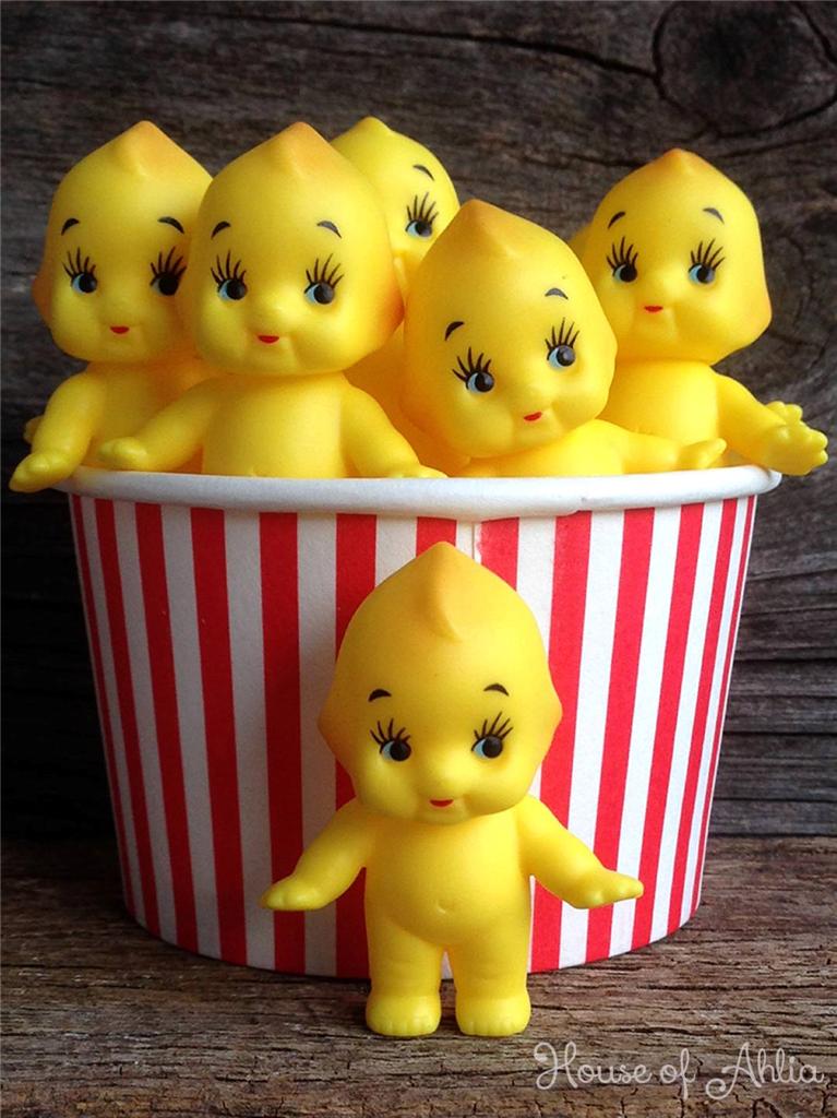 Kewpie Dolls Yellow x 10 Made in Japan Baby Shower Decorations and Cupcakes eBay