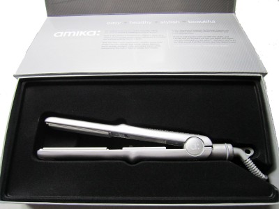 Amika Hair Straightener on Amika Pro Styler Hair Straightener Flat Iron Pure Silver   Ebay