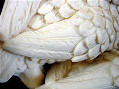 A.+Santini+Owls VTG A Santini OWL Italian Marble Alabaster Resin Sculpture Figurines ...