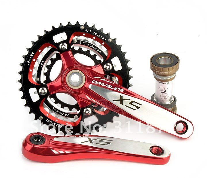 DRIVELINE X5 MTB Crankset Bicycle bike parts 10 speed AL7005 CNC 170mm