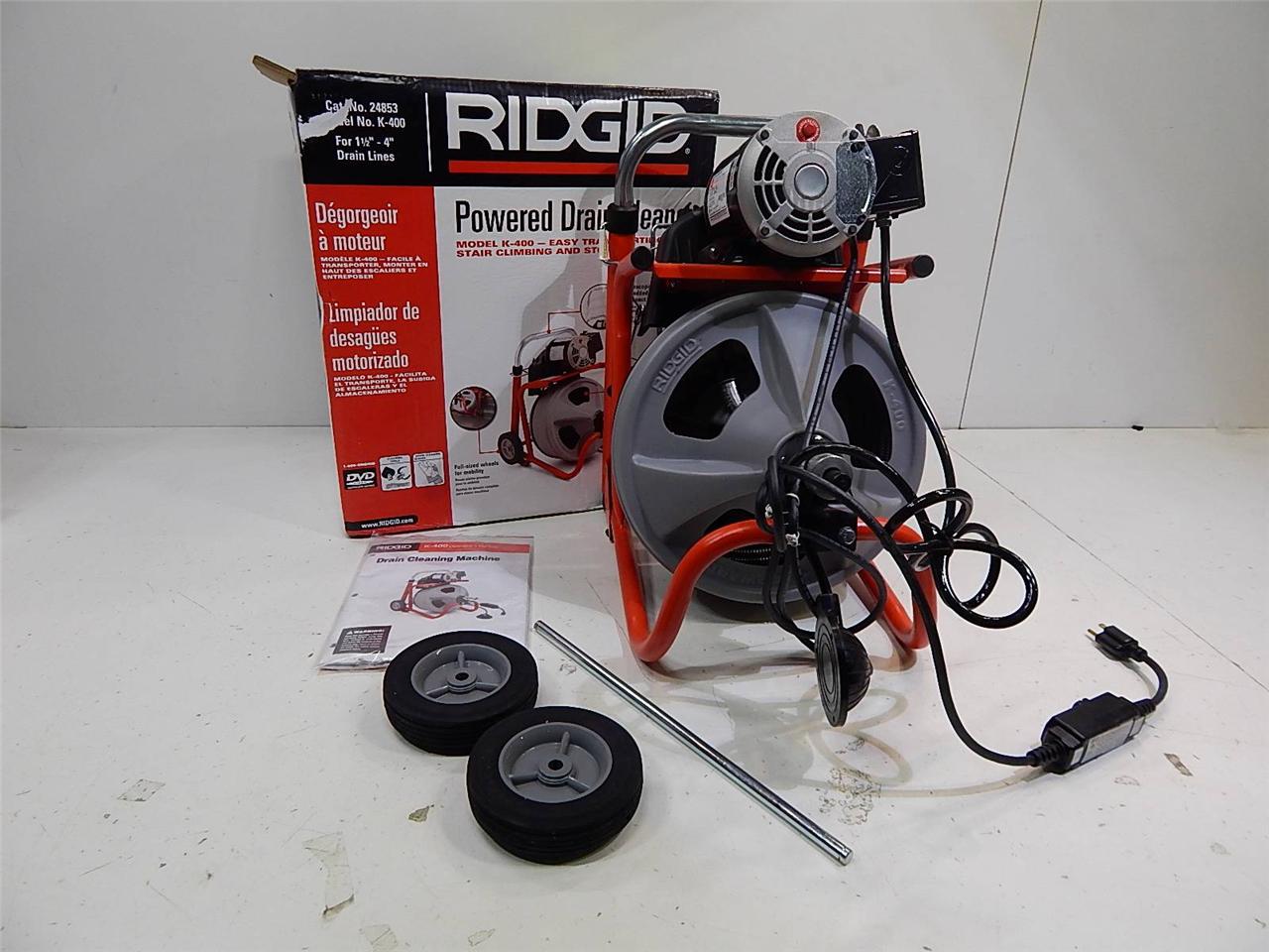 Ridgid K400 Powered Drain Cleaner 13743 eBay