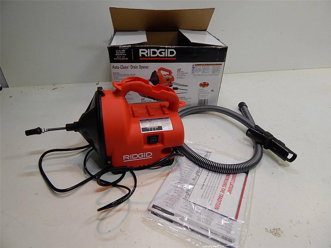 Ridgid K30 Auto Clean Drain Opener 13788 eBay