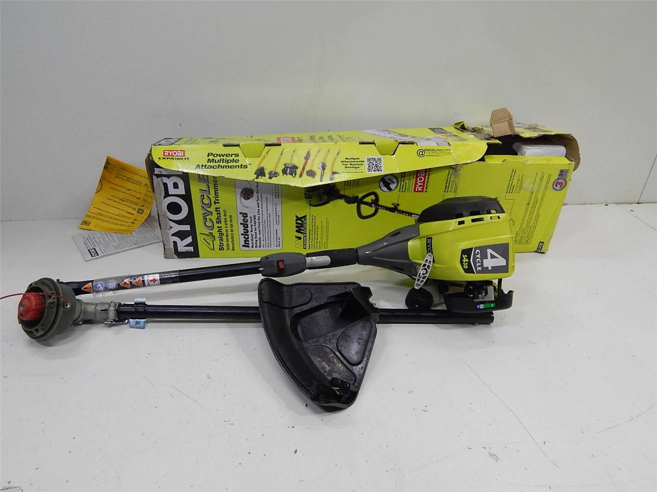 Ryobi RY34446 Gas Powered 4 Cycle Strait Shaft String Trimmer 15118 eBay