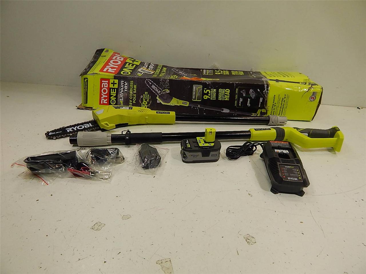 Ryobi P4361 18v Cordless Pole Saw 15806 eBay
