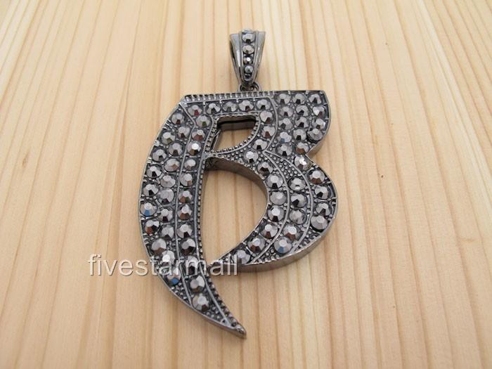 ICED OUT RUFF RYDERS CZ PENDANT HIP HOP BLING COLORS: SILVER / GOLD