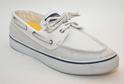 Sperry  Sider Bahama Boat Shoe on Sperry  Bahama  White Sequins Top Sider Classic Boat Shoe Women Shoes