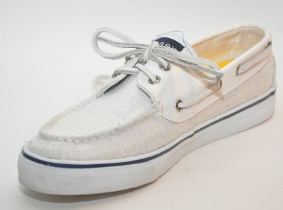 Boating Shoes  Women on White Sequins Top Sider Classic Boat Shoe Women Shoes 8 M    Ebay