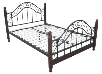 Wood Queen  Frame on Brand New Wrought Iron Wooden Queen Size Bed Frame   Ebay