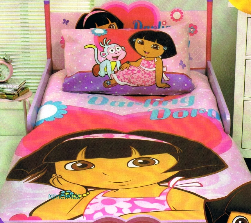 Dora The Explorer Darling Dora Single / Twin Bed Quilt / Duvet / Doona