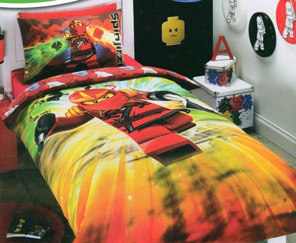 LEGO Ninjago Masters of Spinjitzu Single Bed Quilt Cover Set | eBay
