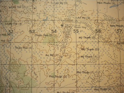 Hill 411 Vietnam map HAPPY VALLEY HILL 54 LZ STINSON 6739 III  eBay