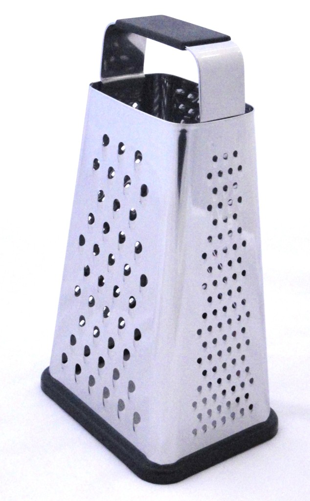 Stainless Steel Cheese Grater With Storage Container Multi Grate