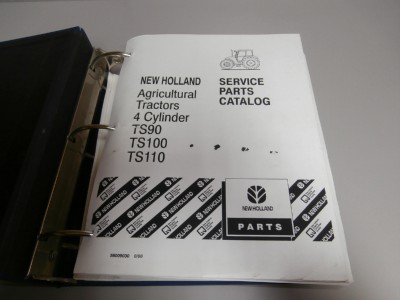 New Holland TS90 TS100 TS110 tractor parts catalog manual
