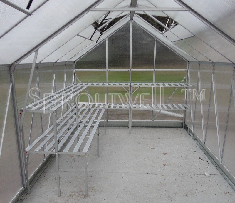 PLANT STAND GREENHOUSE GREEN HOUSE HOTHOUSE STAGING ALUMINIUM SHELVING