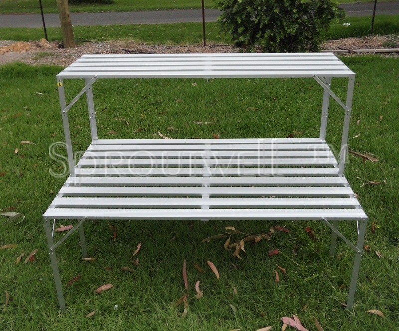 PLANT STAND GREENHOUSE GREEN HOUSE HOTHOUSE STAGING ALUMINIUM SHELVING
